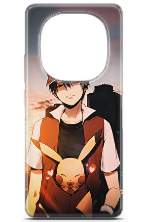 Xiaomi Redmi Note 14 Pro uyumlu Pokemon 22 Koruma Ketchum Pikachu