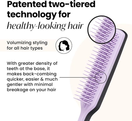 Tangle Teezer The Ultimate Volumizer Hacim veren Lila Saç &amp; Topuz Fırçası-Tarak
