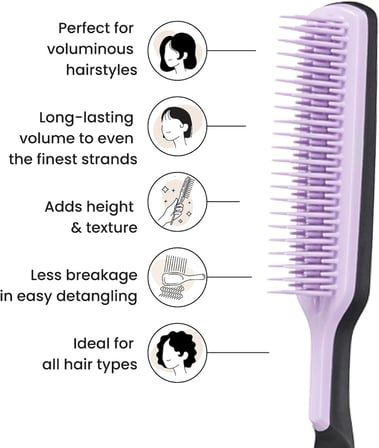 Tangle Teezer The Ultimate Volumizer Hacim veren Lila Saç &amp; Topuz Fırçası-Tarak