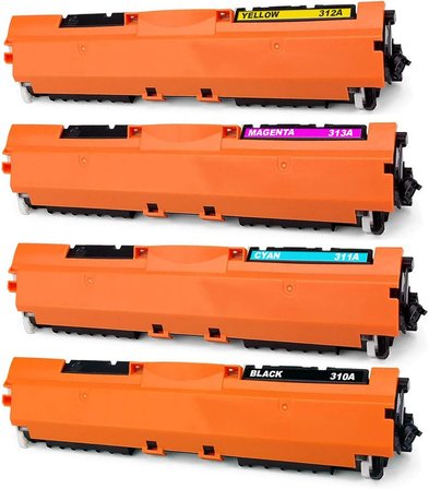 Hp ile Uyumlu LaserJet Pro 100 Color MFP M175a Toner Takım Yüksek Kapasite Muadil 4 Renk