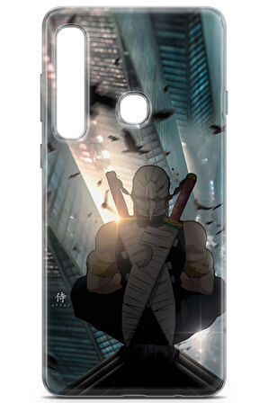 Samsung Galaxy A9 2018 uyumlu Anime 16 HD Tasarım Demon Slayer Tengen