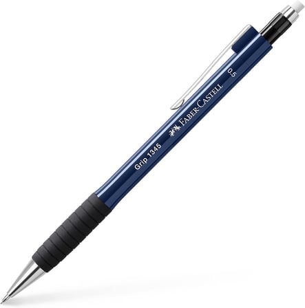 Grip 1345 Versatil Kalem, 0.5 mm, Siyah 2022, Silgili, Saklanabilir Metal Uç, Ergonomik Tutuş