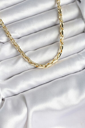 Pirinç Gold Renk 60 cm Zincir Kadın Kolye 10600