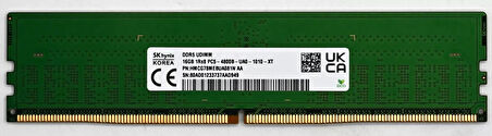 SK HYNIX 16GB DDR5 4800Mhz CL40 Pc Ram HMCG78AEBUA084N (Kutusuz)