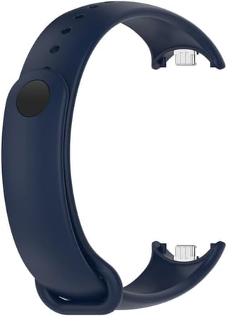 Xiaomi Mi Band 8 Mi Band 9 Mi Band 10 ile Uyumlu Silikon Kordon Kayış Metal Pimli