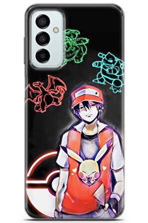 Samsung Galaxy M23 uyumlu Pokemon 14 Baskılı Kapak Pokemon Gameboy