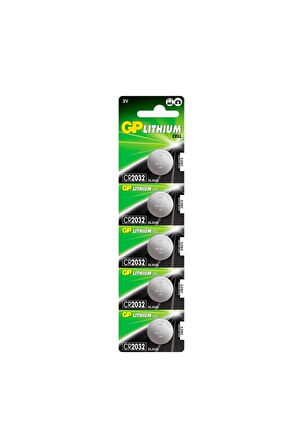 Cr2032 Pil Düğme 3v 2032 (BEŞLİ PAKET)