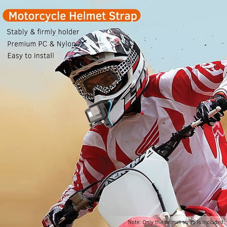 Honorall Tam Yüz Kask Çene Dağı Çene Tutucu Motosiklet Kask KayışıHero için 7/6/5/4/3 SJCAM sj5000 / 6000/7000Osmo Eylem XIAOYI Spor Eylem Kamera için Motosiklet