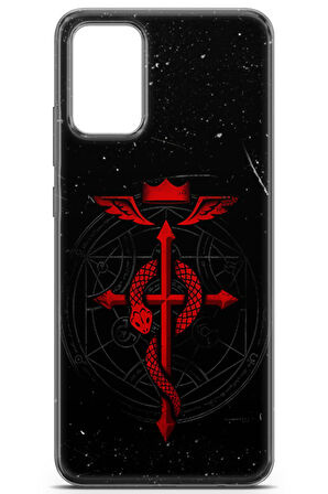 Samsung Galaxy M02s uyumlu Anime 37 Renkli Tasarım Fullmetal Alchemist Brotherhood