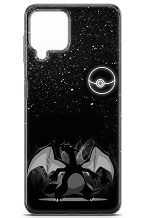 Samsung Galaxy A22 uyumlu Pokemon 38 Baskılı Kapak Charizard Pokemon