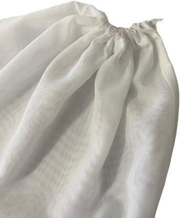 Beyazıt Tekstil Yoğurt-Peynir-Süt Süzme Torbası Ağız Kısmı Büzgülü İki Adet 35x50 ve 50x75 Tek Ebat byzt7