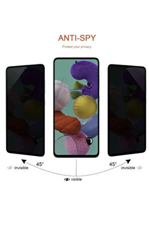 Samsung Galaxy A52 Hayalet Privacy Gizlilik Filitre Görünmez Tam Kaplayan Kırılmaz Ekran Koruyucu