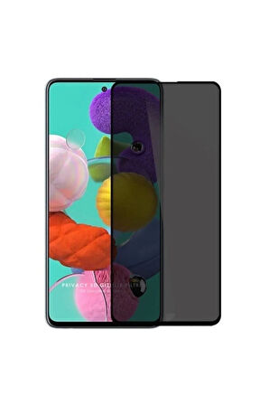 Samsung Galaxy A51 Uyumlu Hayalet Ekran Koruyucu Privacy A+ Cam