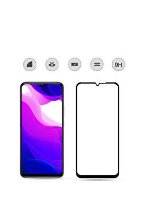 Samsung Galaxy A71 Için Kenarı Kırılmaya Dayanıklı 5d Cam Ekran Koruyucu Siyah
