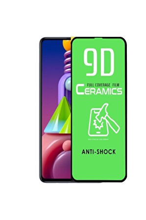 Samsung Galaxy M51 Seramik Esnek Nano Tam Ekran Koruyucu Kırılmaz Cam