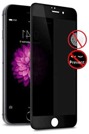 Iphone 7 Plus 8 Plus Uyumlu Mat Hayalet Tam Kaplayan Kırılmaz Seramik Görünmez Ekran Koruyucu Siyah