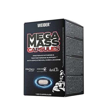 WEİDER Mega Mass Capsules HMB - ASHWAGANDHAN, - LOSİN – 120 caps