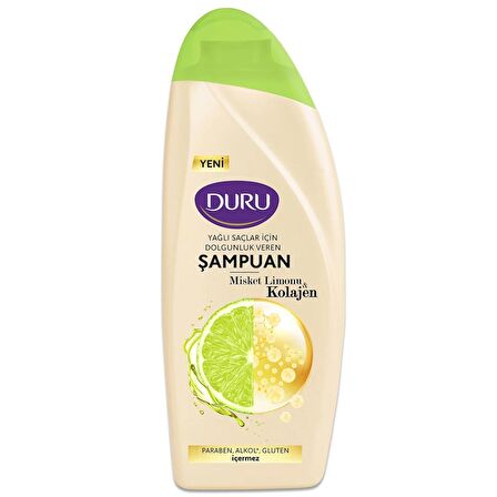 Duru Misket Limonu&Kolajen Yağlı Saçlar için Şampuan 6x500 ml
