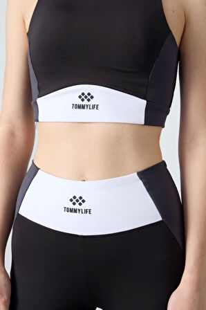 TOMMY LİFE T15BY-95334_1 BAYAN BÜSTİYER-TAYT TAKIM SİYAH