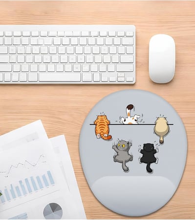 Yaramaz Kediler Bilek Destekli Mouse Pad
