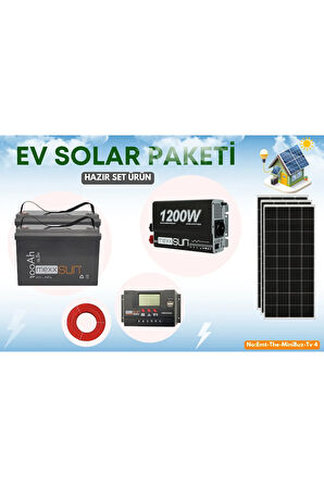KARAVANLAR İÇİN GÜNEŞ ENERJİ SİSTEMİ LİFEPO4 AKÜLÜ