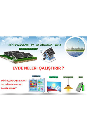 KARAVANLAR İÇİN GÜNEŞ ENERJİ SİSTEMİ LİFEPO4 AKÜLÜ