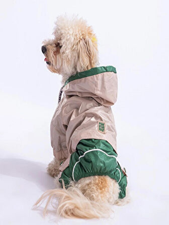 Yeşil BiColor Küçük-Orta-Büyük Irk Tulum Yağmurluk