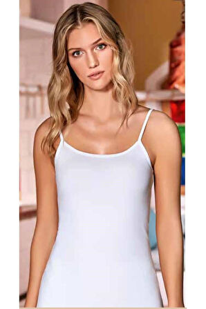 Kadın Ribana Ip Askılı Atlet 6'lı