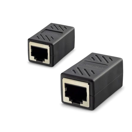 Evimdeyokyok HDX5066 Network Kabloları RJ45 Dişi Dişi Uzatma Adaptörü Siyah Cat5