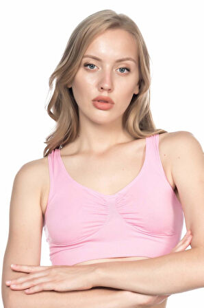 PEMBE MI Emay 4001 Soft Sporcu Büstiyer