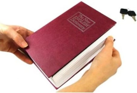 Hediyelik Kitap Şeklinde Gizli Kasa