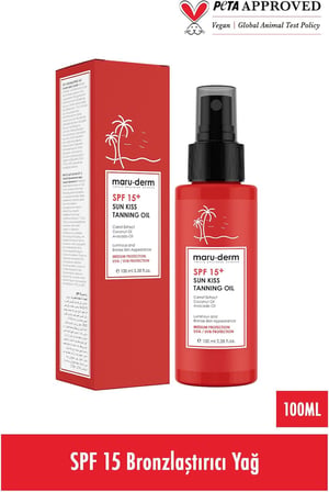 SPF 15+ Bronzlaştırıcı Güneş Yağı 100 ml