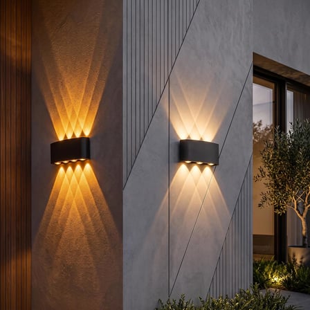 Dış Mekan LED Aplik 10 Watt AMBER Cata Haiti 3'lü Aplik CT-8011A