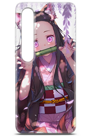 Xiaomi Mi 10 Pro uyumlu Anime 14 TPU Silikon Demon Slayer Nezuko