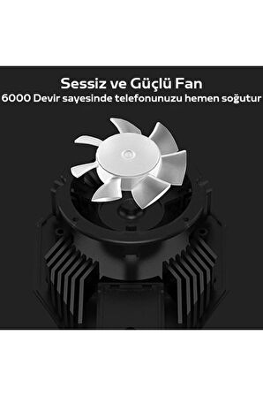 Dl06 Rgb Led Cep Telefon Soğutma Fanı Radyatör Soğutucu Fan