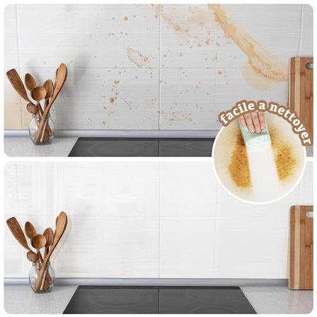 Yapışkan folyo, şeffaf, kendinden yapışkanlı folyo, 60 cm x 600 cm, mobilya duvar folyosu, duvar kağıdı, suya dayanıklı, dekorasyon, yapıştırıcı, pencere, mutfak arka duvarı, kitap folyosu