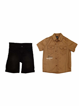 2551 ŞORT T-SHİRT GÖMLEK TAKIM