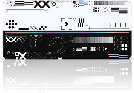 8 Farklı Desenli Baskılı Model XXL Gaming Mouse Pad 70x30 cm – Dikişli Kenar, Kaymaz Taban, Dijital Tasarım, Hassas Takip, Ultra Geniş Oyuncu Mousepad (Printstream 70x30 cm)