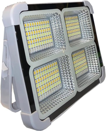 Seyyar Solar Led Projektör Gri Renk Cata 200w Güneş Enerjili Portatif Led Işık Taşınabilir Sokak Aydınlatması IP66