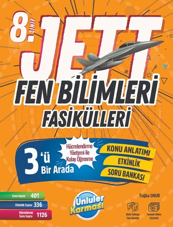 8.Sınıf Jett Fen Bilimleri Fasikülleri-Sempatik Fen Bilimleri Soru Bankası -1.Dönem Tüm Dersler SB.