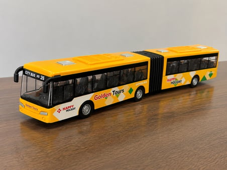 22 cm Körüklü Şehir Otobüsü Oyuncak sarı