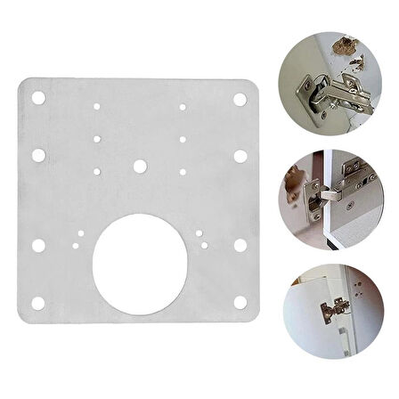 Delikli Mobilya Menteşe Plakası - Tamir ve Destek Kiti