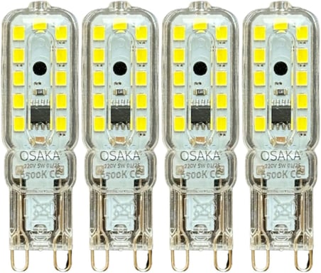 Osaka 5W 6500K Beyaz Işık G9 Duylu LED Kapsül Ampul, 4 Adet