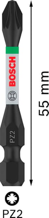 Bosch Impact Yıldız Bits Uç PZ2x55 mm 2li