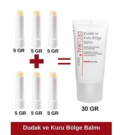 Decubal Dudak ve Kuru Bölge Balmı 30 ml