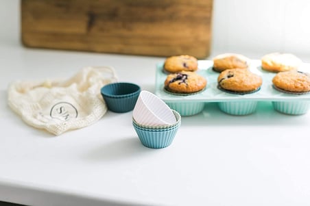 Muffin Pişirme Kalıbı 12 Adet Silikon Kek Kalıbı Cupcake Çikolata ve Sade Kek (12 Adet)