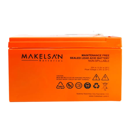 Makelsan 12V 9Ah Kuru Akü Yedek Akü
