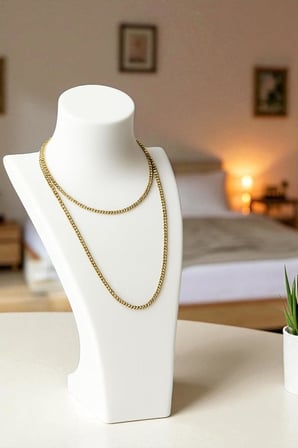 Beyaz Plastik Kolye Standı 20 cm – Takı ve Mücevher Sergileme Aparatı, 234872398572021341
