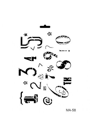 Ma58 Mix Media Stencil