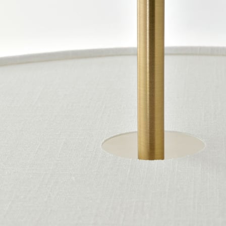 Abajur, Beyaz-Pirinç, 65 cm